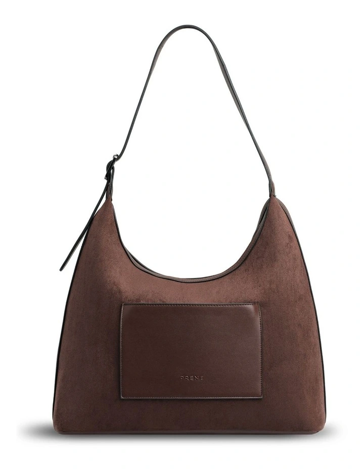 The Paige Shoulder Bag in Chocolate image 1