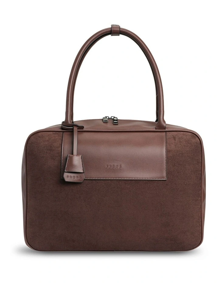 The Harlow Tote Bag in Chocolate image 1