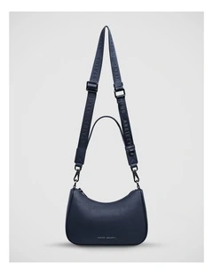 Look Both Ways Shoulder Bag in Midnight Blue