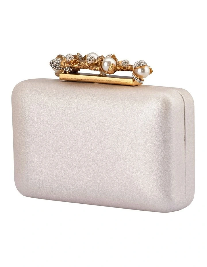 Gabriel Clutch Bag in White image 4