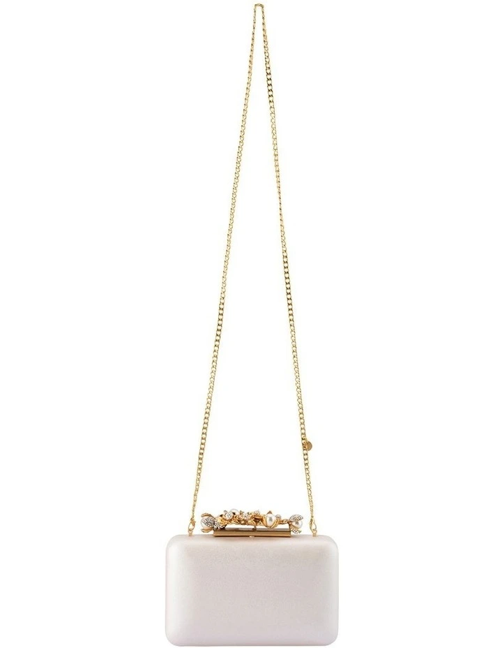 Gabriel Clutch Bag in White image 5