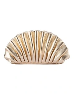 Hollie Clutch Bag in Gold