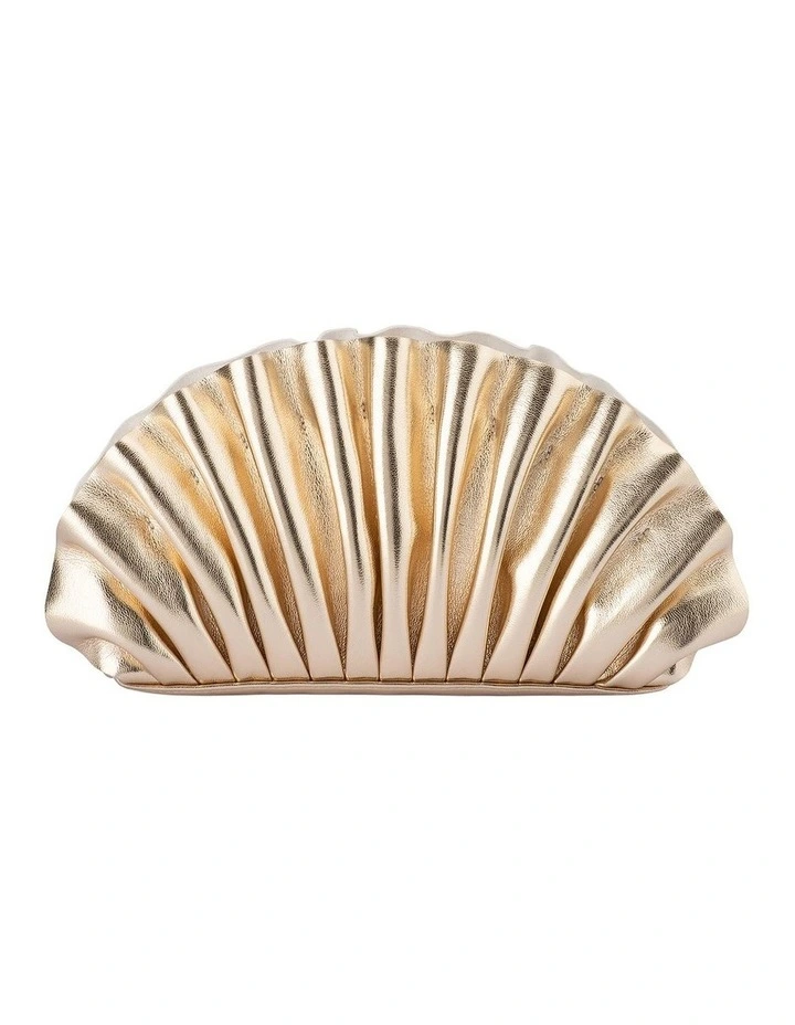 Hollie Clutch Bag in Gold image 1