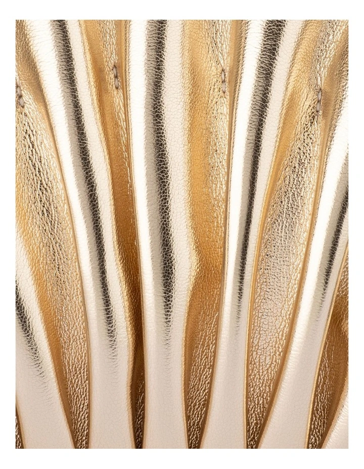 Hollie Clutch Bag in Gold image 7