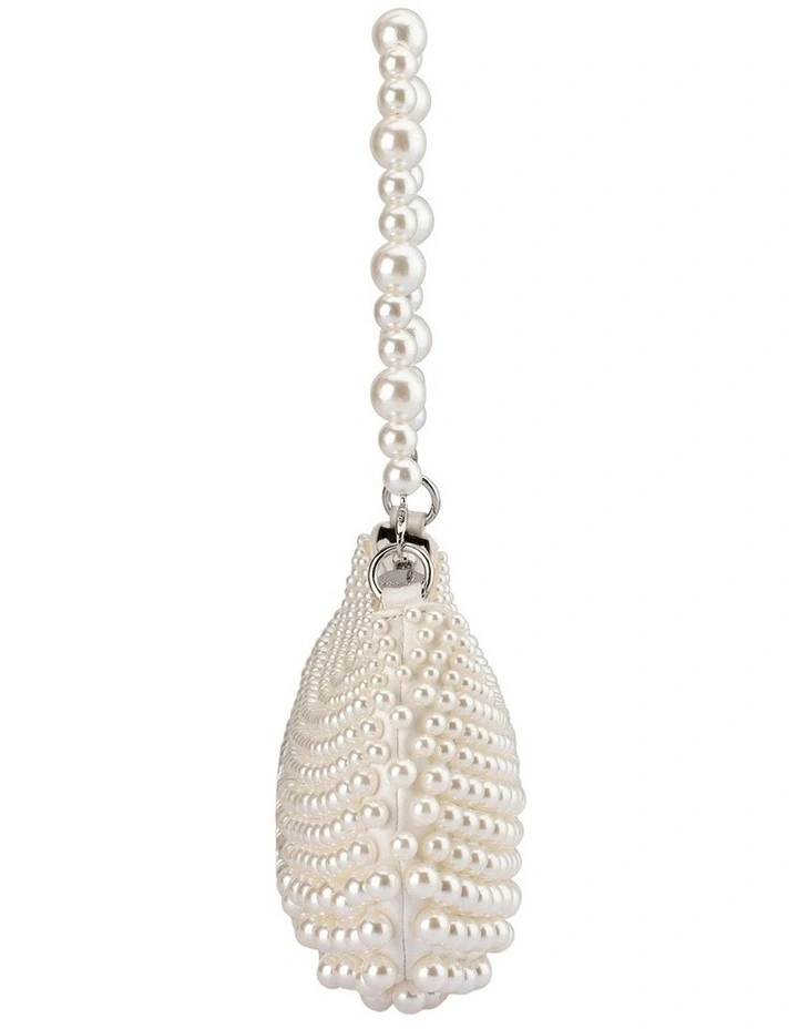 Pia Pearl Shoulder Bag in White image 7