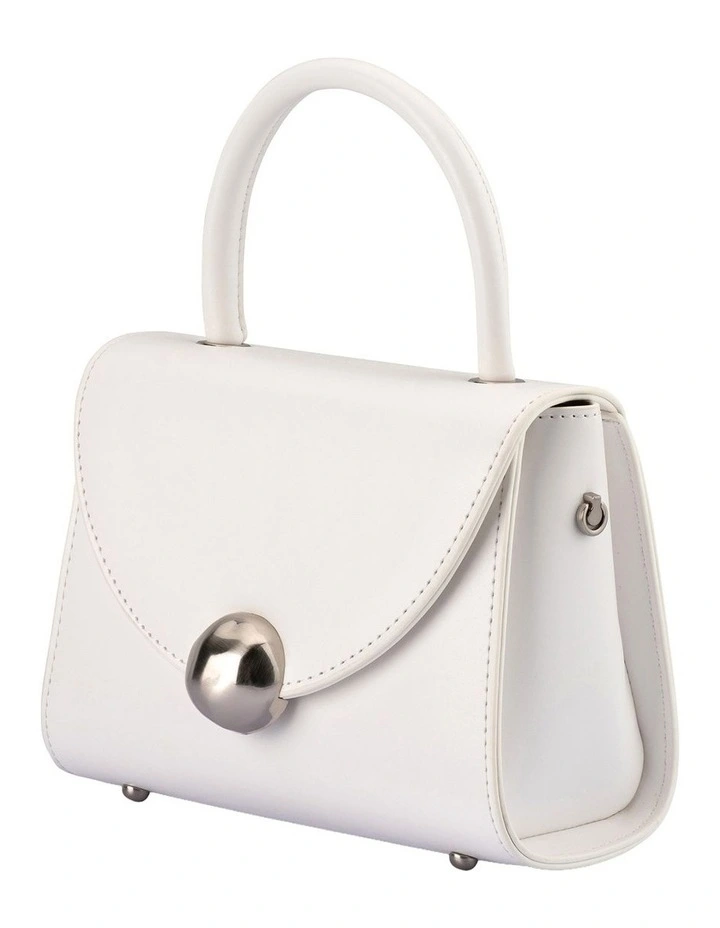 Hux Clutch Bag in White image 4