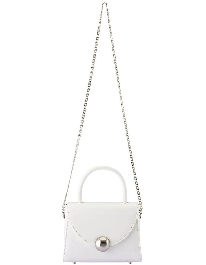 Hux Clutch Bag in White image 5