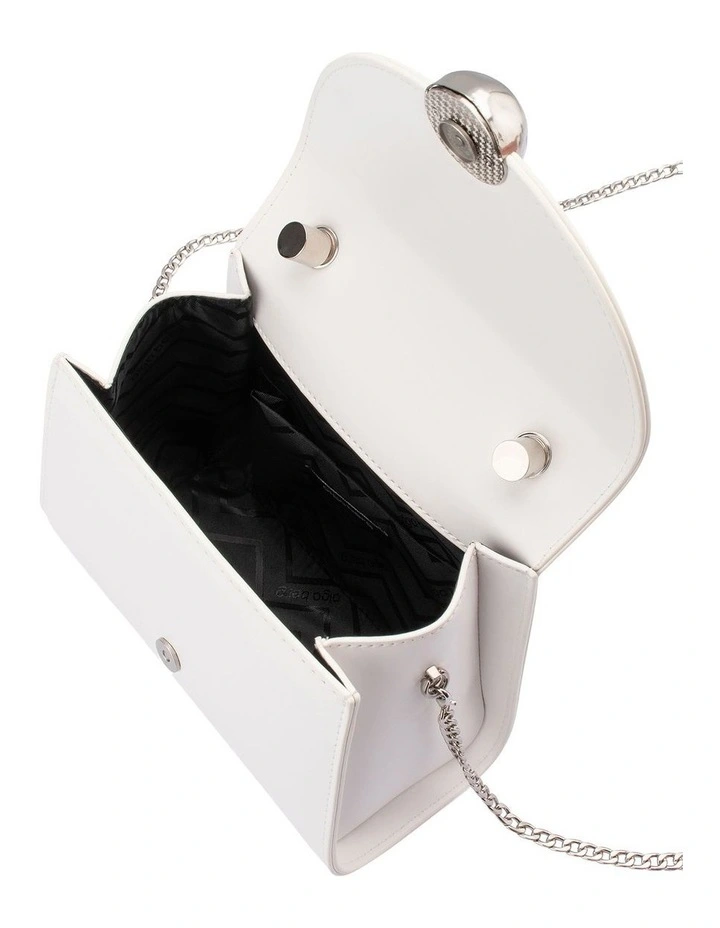 Hux Clutch Bag in White image 6