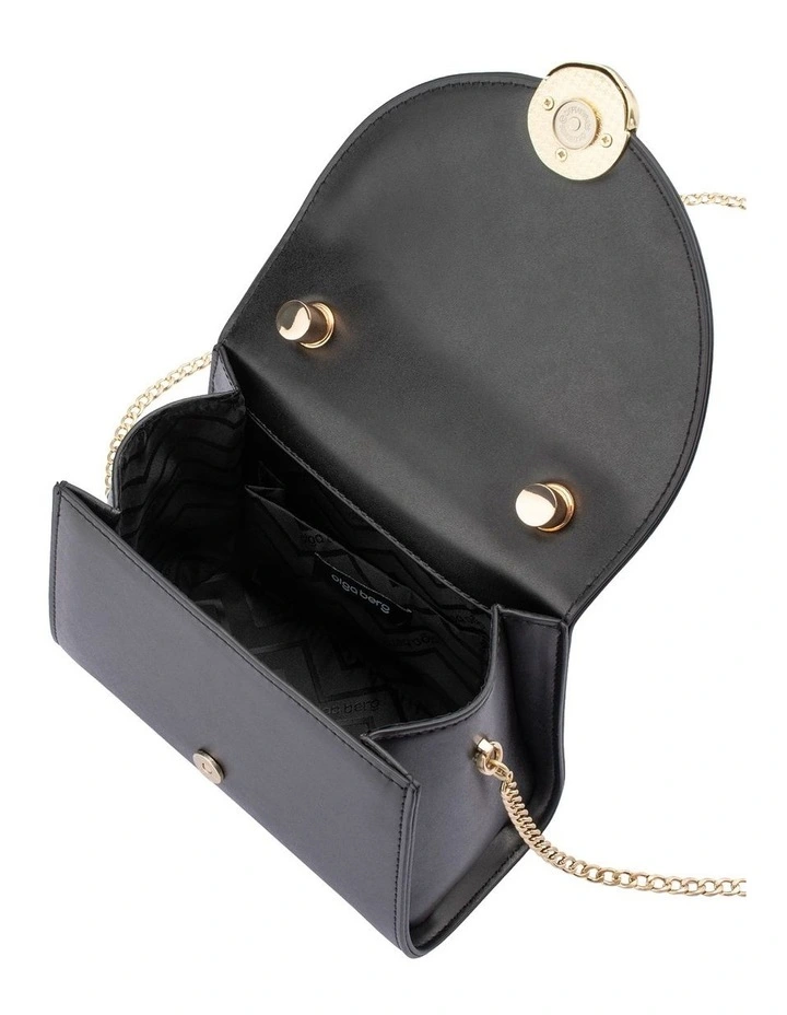 Hux Clutch Bag in Black image 6