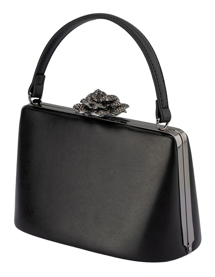 Grace Clutch Bag in Black image 4
