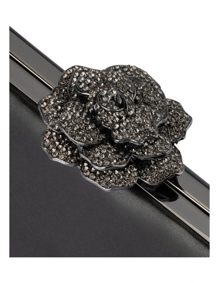 Grace Clutch Bag in Black image 6