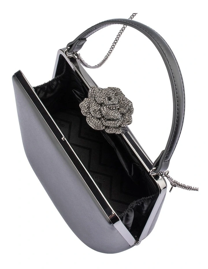Grace Clutch Bag in Black image 7