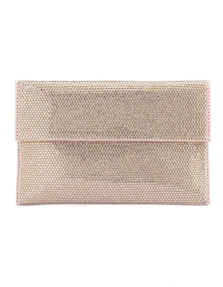 Cara Clutch Bag in Gold image 1