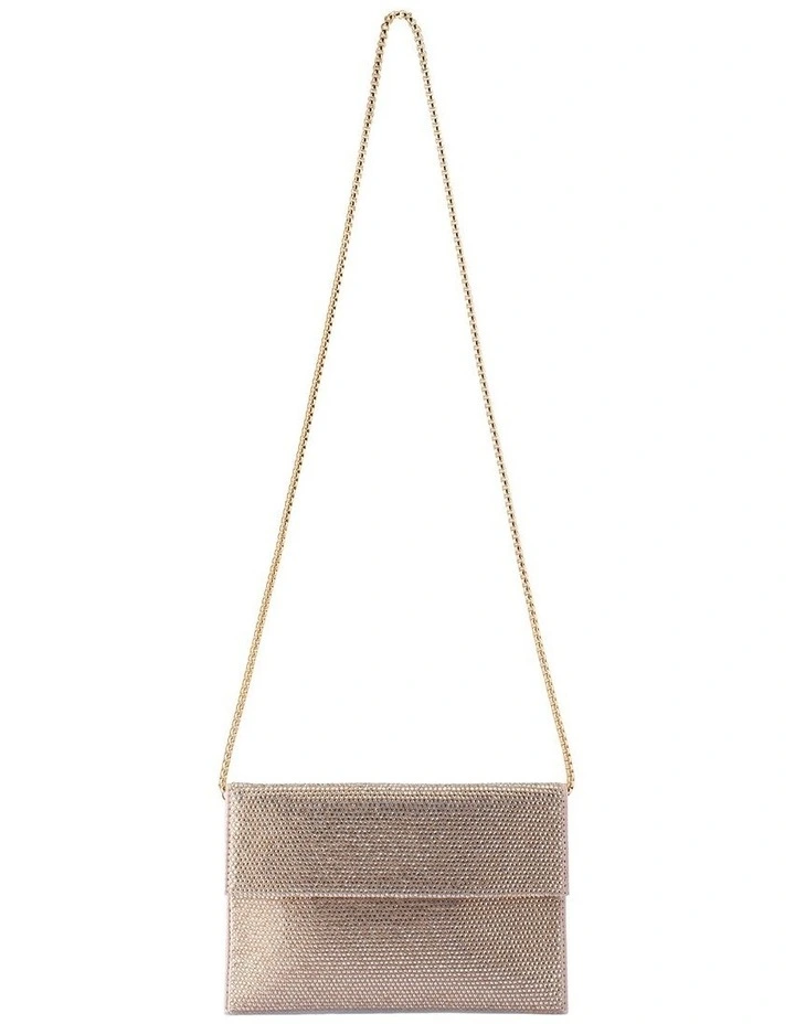 Cara Clutch Bag in Gold image 5