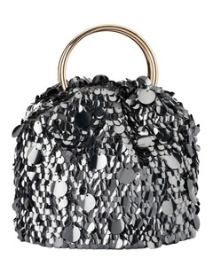 Vera Clutch Bag in Gunmetal