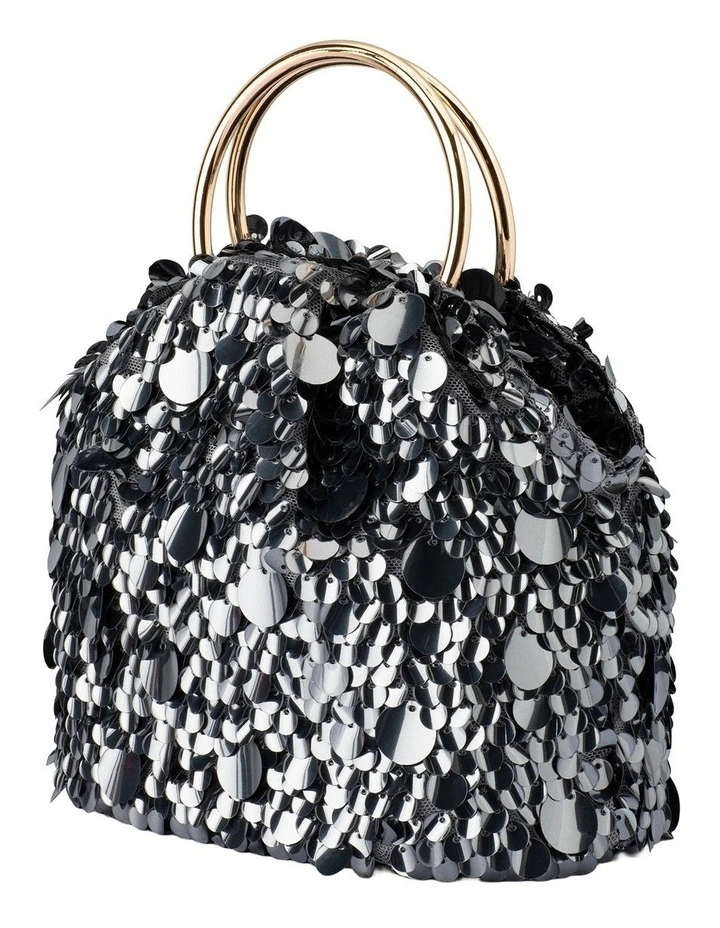 Vera Clutch Bag in Gunmetal image 2