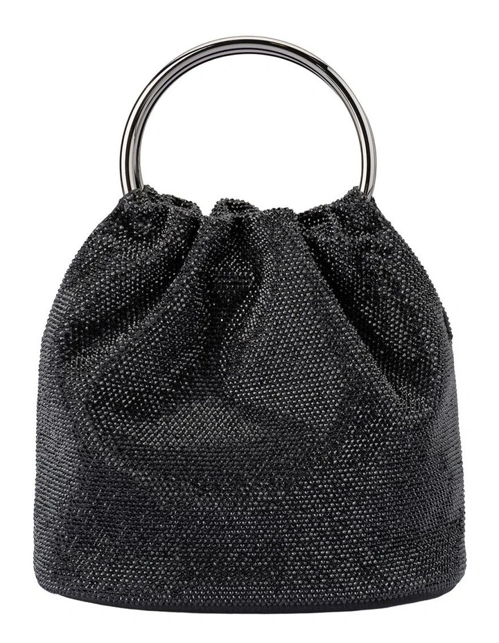 Mabel Clutch Bag in Black image 1