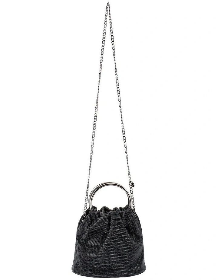 Mabel Clutch Bag in Black image 5