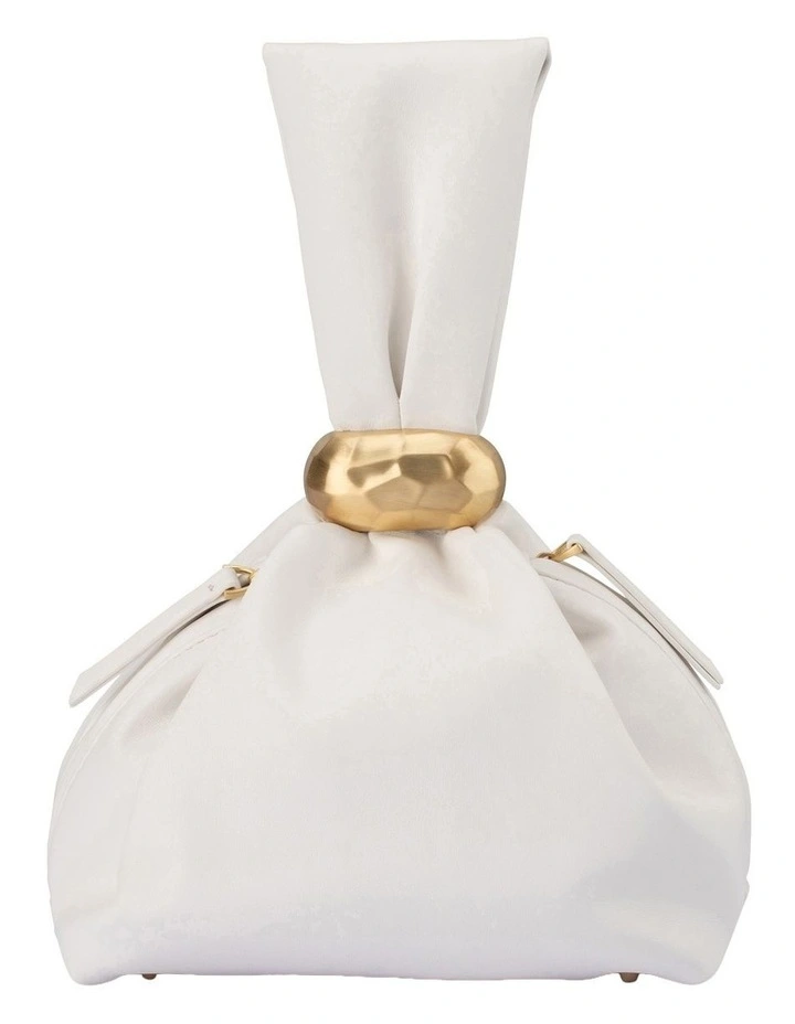 Lenni Clutch Bag in White image 1