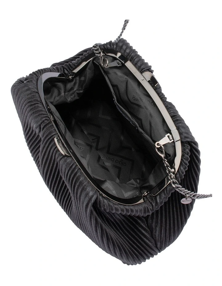 Naomi Clutch Bag in Black image 7