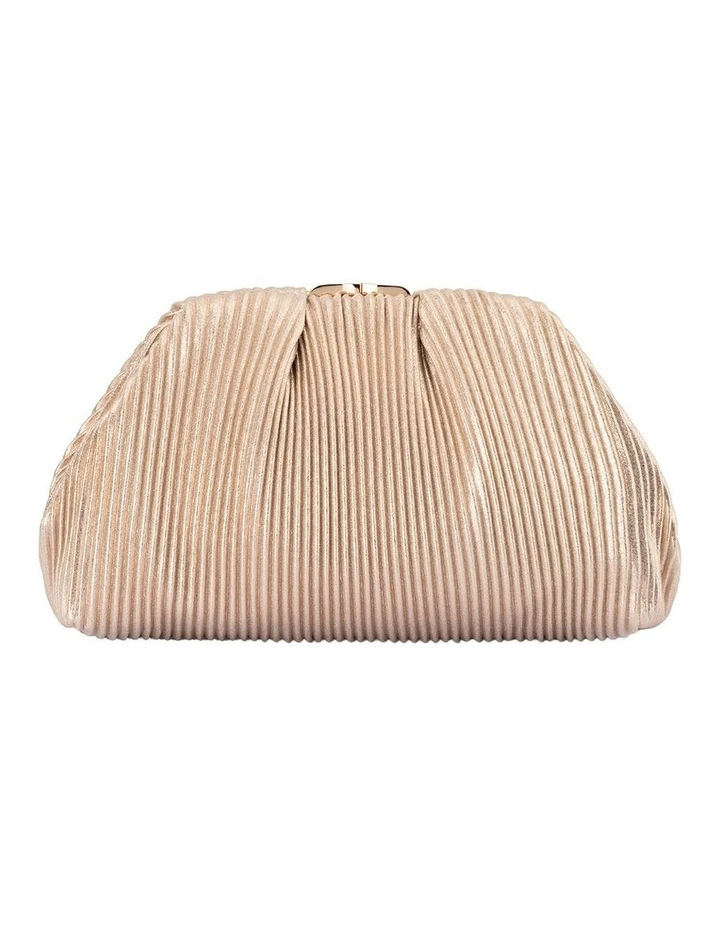 Naomi Clutch Bag in Gold image 1