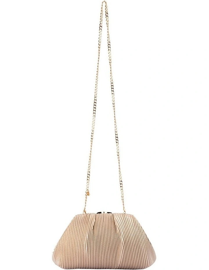 Naomi Clutch Bag in Gold image 4