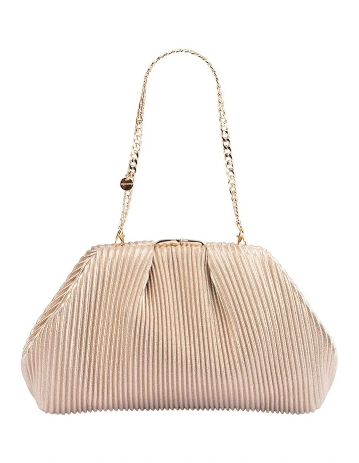 Naomi Clutch Bag in Gold image 5