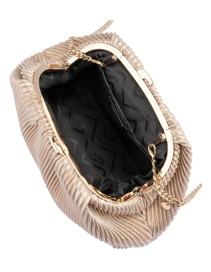 Naomi Clutch Bag in Gold image 6
