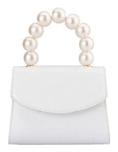 Peta Clutch Bag in White