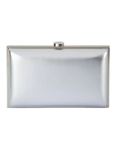 Lucy Clutch Bag in Silver