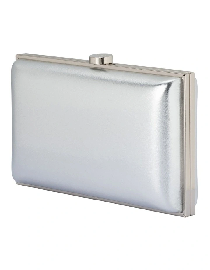 Lucy Clutch Bag in Silver image 6