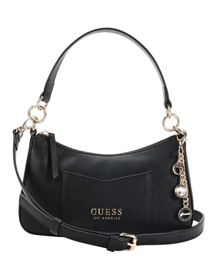 Gabbi Mini Top Zip Bag in Black image 1