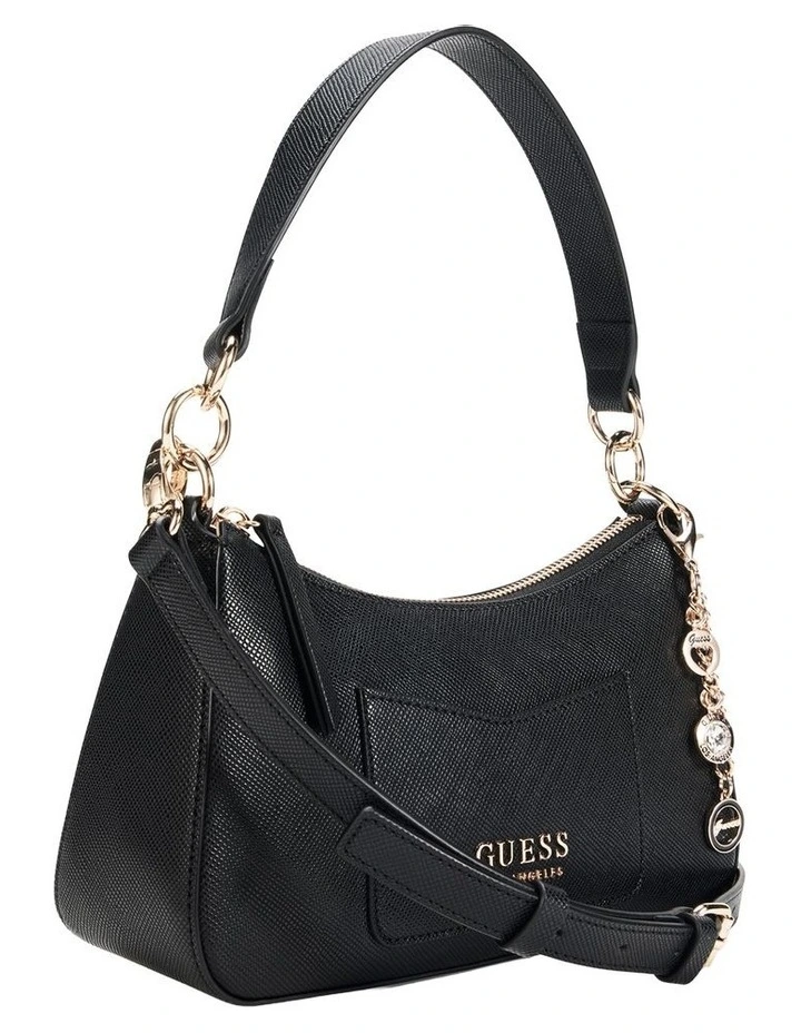 Gabbi Mini Top Zip Bag in Black image 2