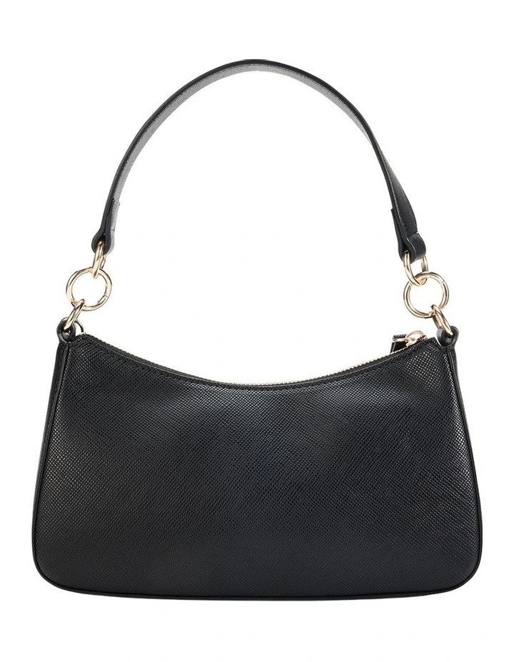 Gabbi Mini Top Zip Bag in Black image 3