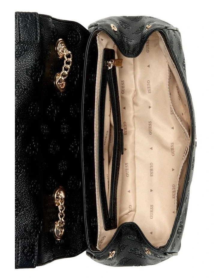 Ella Logo Crossbody Bag in Black Logo image 3