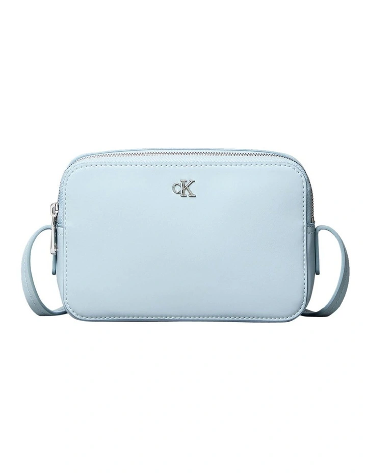 Monogram Logo Camera Crossbody Bag in Blue image 1