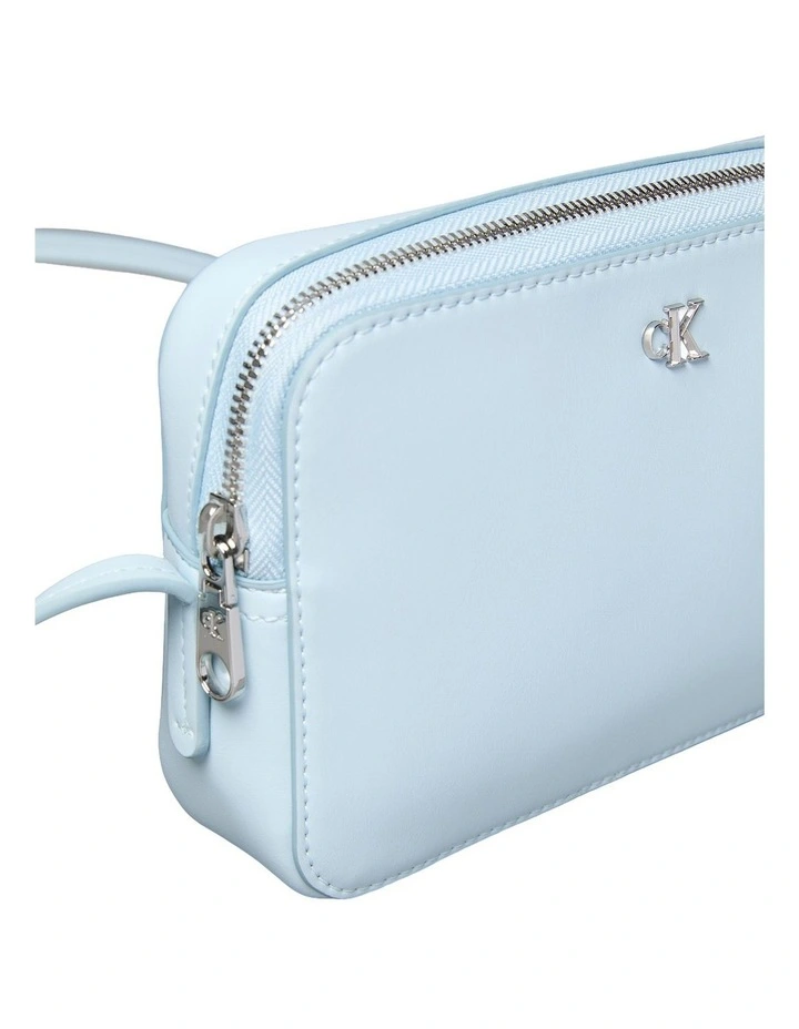 Monogram Logo Camera Crossbody Bag in Blue image 3