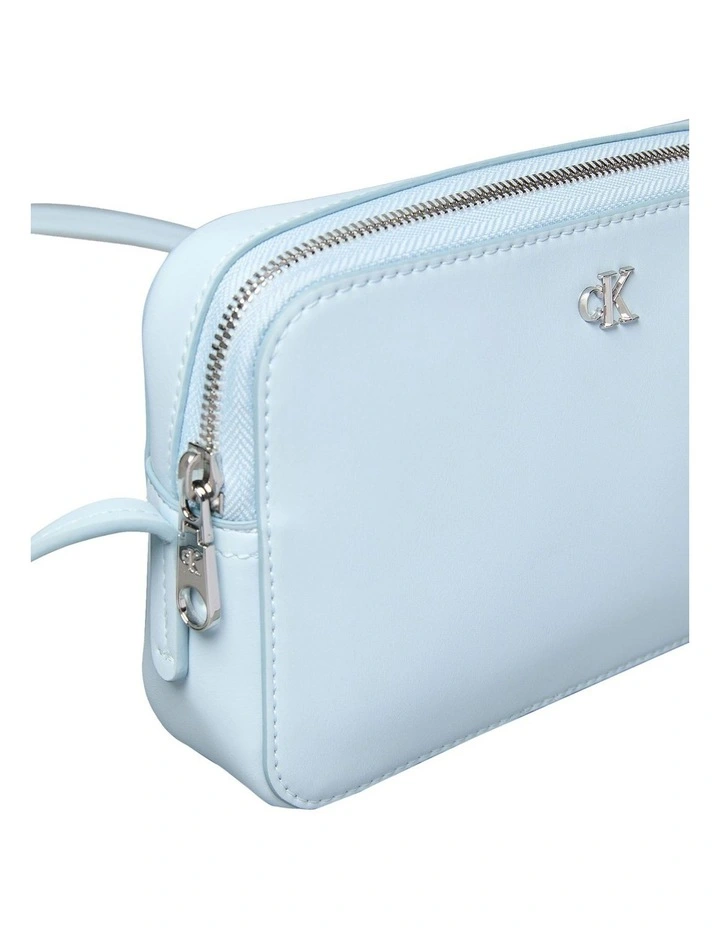 Monogram Logo Camera Crossbody Bag in Blue image 3
