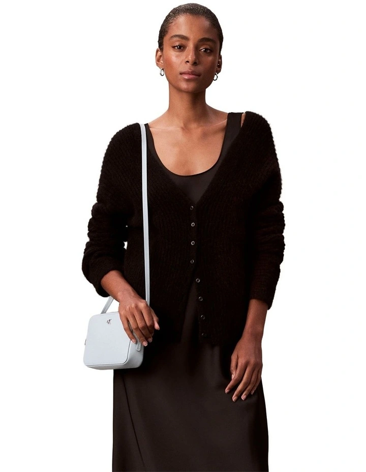 Monogram Logo Camera Crossbody Bag in Blue image 5