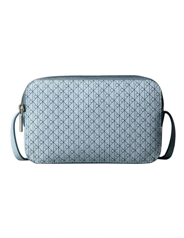 Allover Monogram Logo Camera Bag in Palest Blue AOP image 1