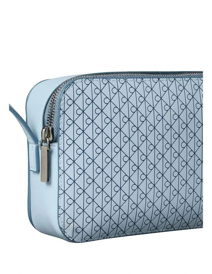 Allover Monogram Logo Camera Bag in Palest Blue AOP image 4