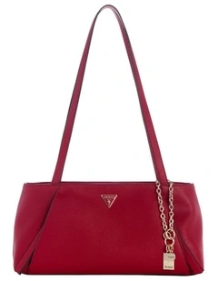 Devon Satchel Bag in Dark Cherry