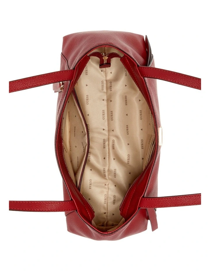 Devon Satchel Bag in Dark Cherry image 3