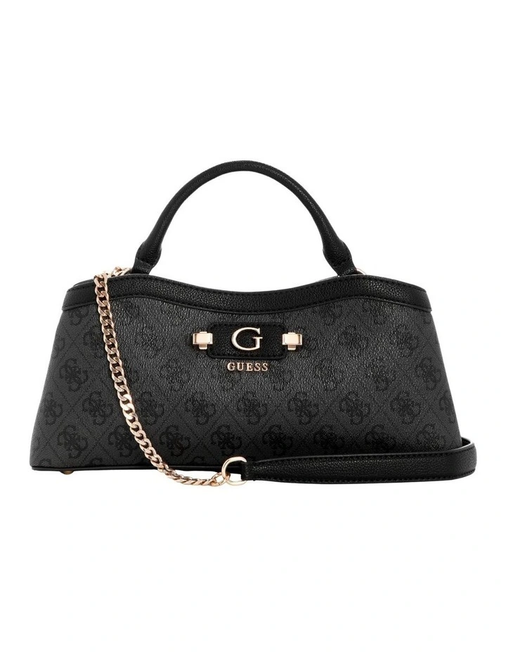 Lindsey Satchel Bag in Coal Logo image 1