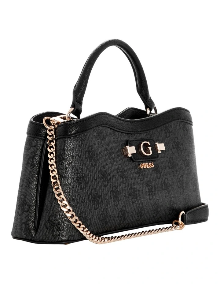 Lindsey Satchel Bag in Coal Logo image 2