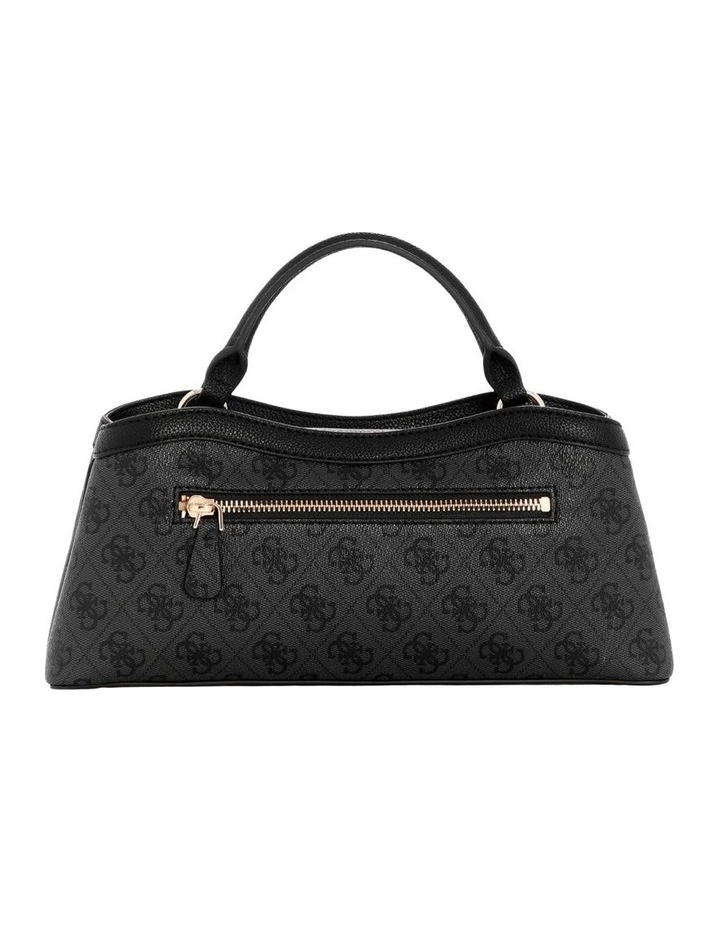 Lindsey Satchel Bag in Coal Logo image 4