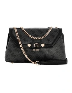 Lindsey Crossbody Bag in Coal Logo