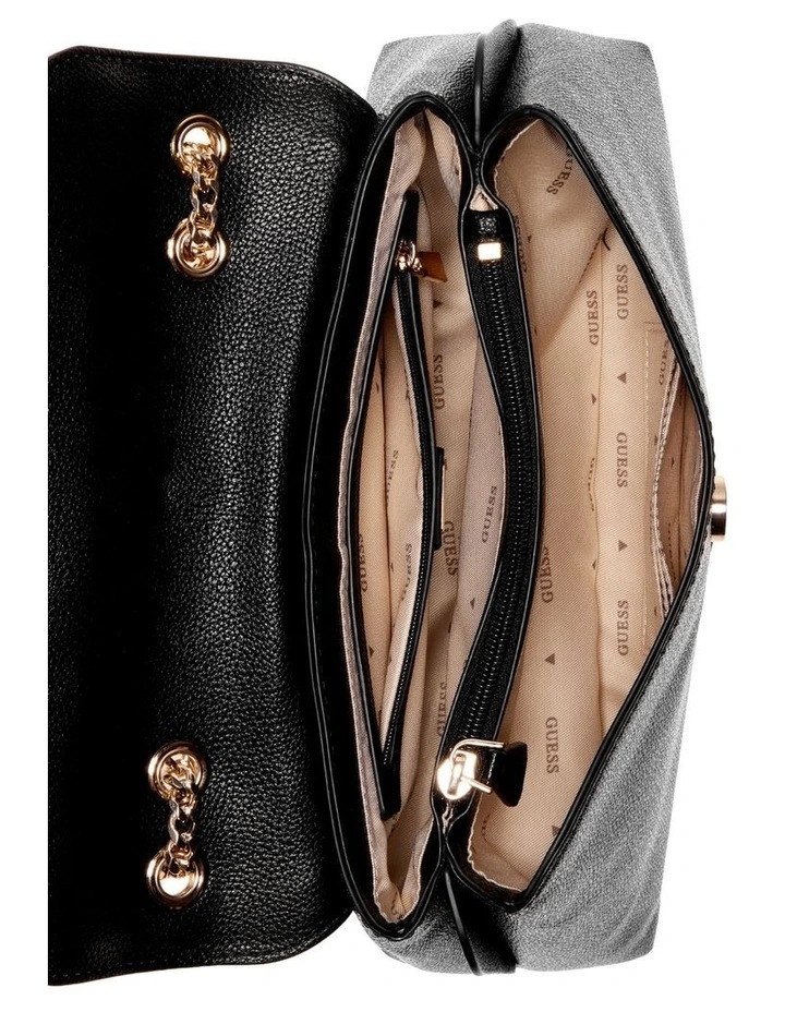 Lindsey Crossbody Bag in Coal Logo image 3