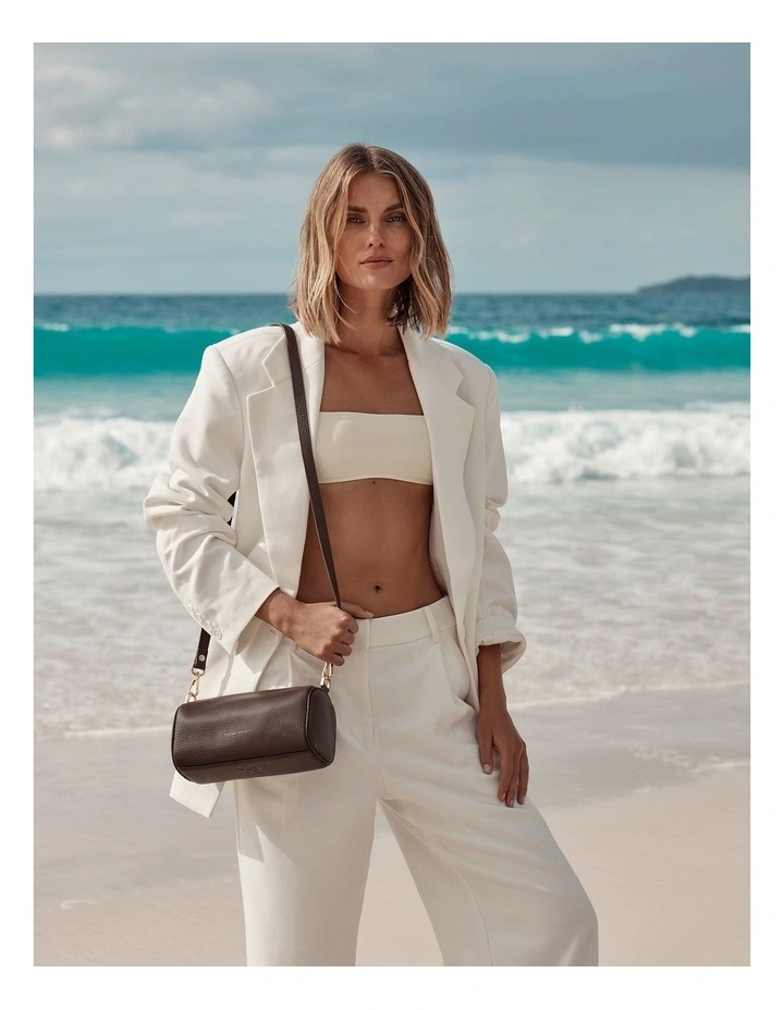 Sunblind Shoulder Bag in Cocoa/Brushed Gold image 6
