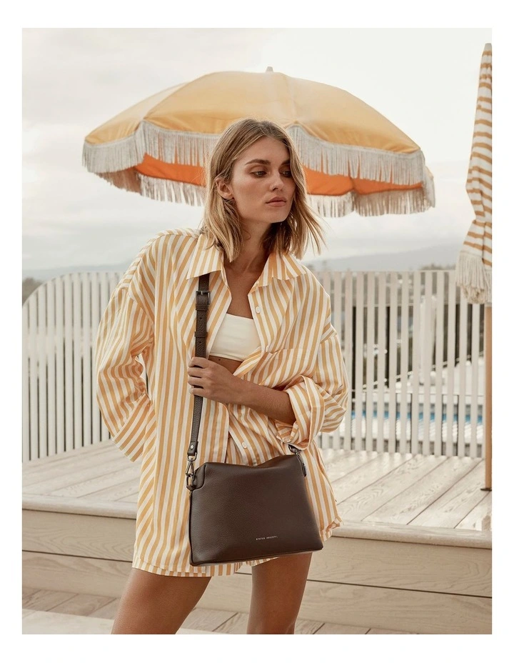 By Some Miracle Shoulder Bag in Cocoa image 7